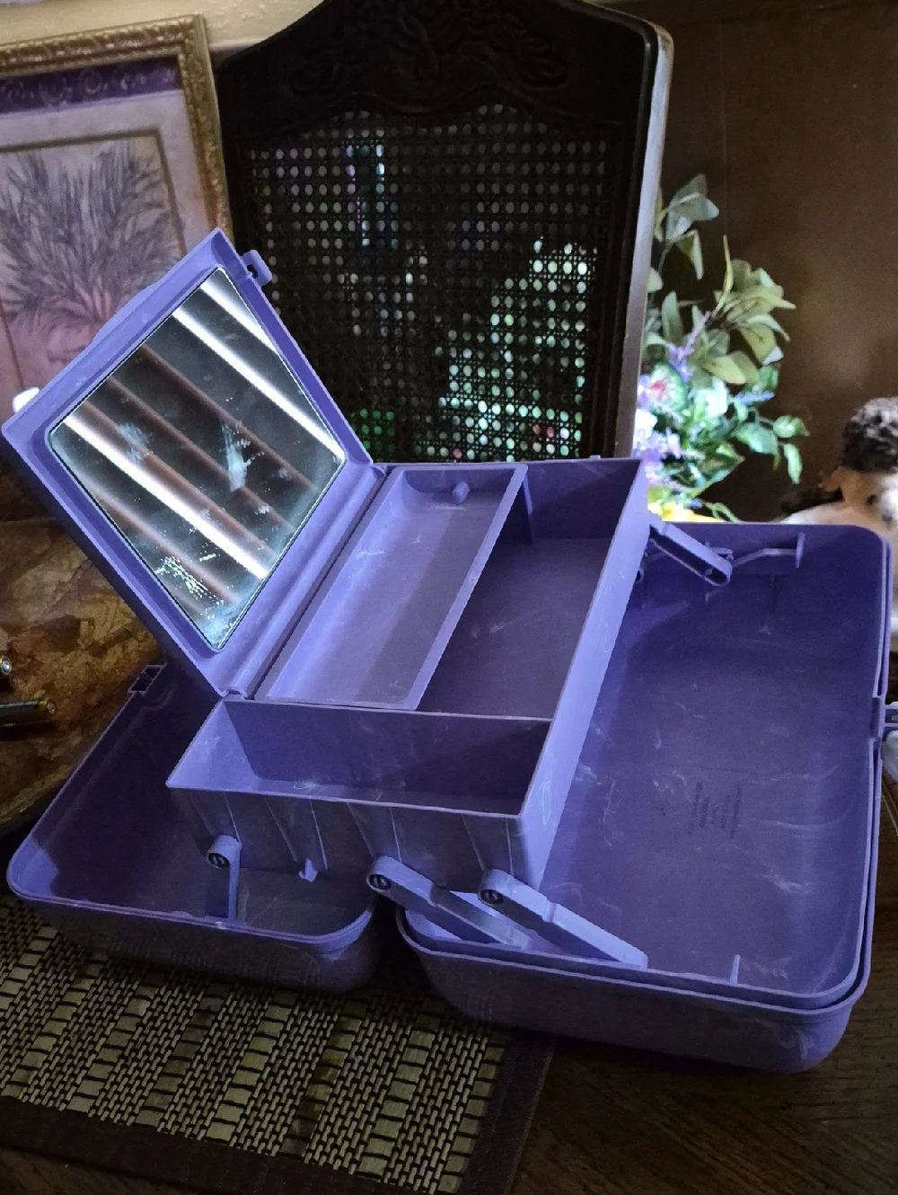 Rare Purple Marble On The Go Girl Classic Cosmetic Case